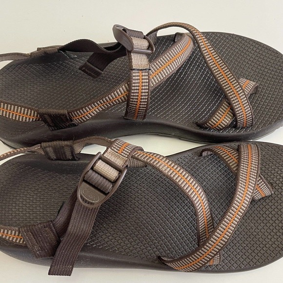 Men’s Chaco Sz 15 Medium Width Brown Hiking Strap Sandals Shoes Vibram main image 9